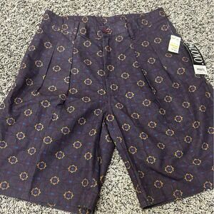 Vintage 90s Nuovo County‎ Seat Shorts - Geometric Crazy Pattern - SIze 32